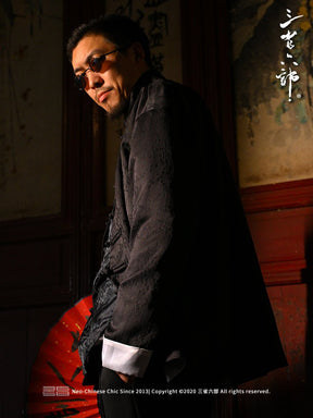 chinese costume men's jacket tang suit - Jianxi Hanfu