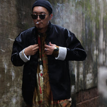 black tang suit chinese style jacket - Jianxi Hanfu