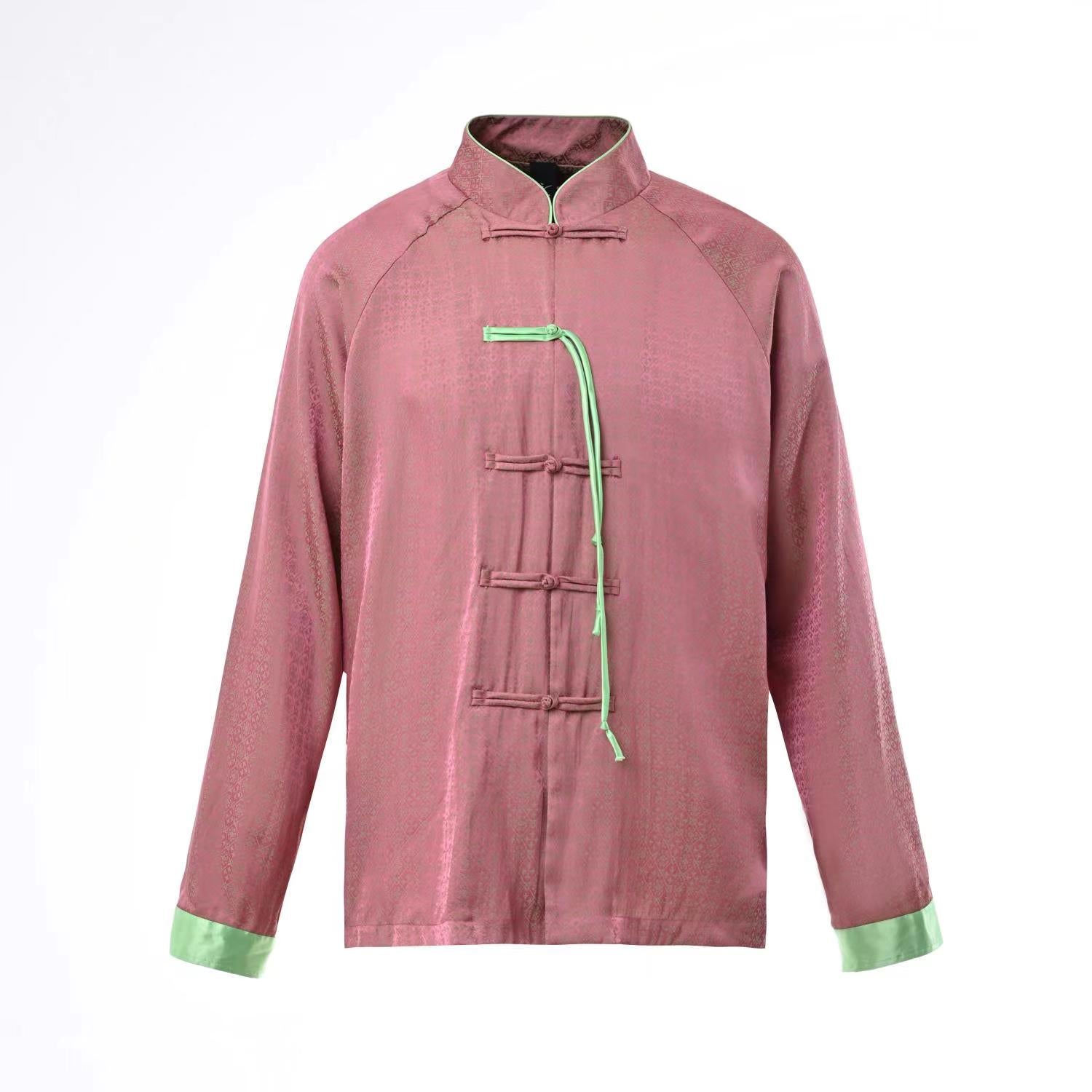 modern hanfu new chinese style pink tang suit - Jianxi Hanfu