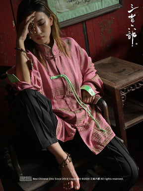 unisex tang suit jacket new chinese style women's hanfu - Jianxi Hanfu