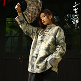 yellow tang suit chinese style jacket - Jianxi Hanfu