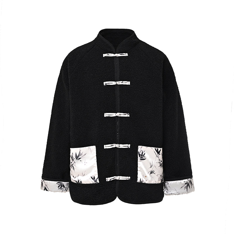 black tang suit new chinese style men's jacket bamboo - Jianxi Hanfu