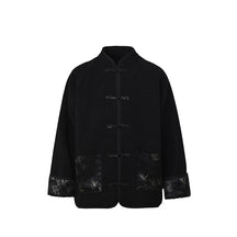 black tang suit new chinese style men's jacket hanfu - Jianxi Hanfu