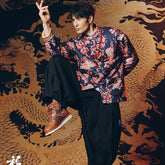 chinese kung fu master blue tang suit jacket - Jianxi Hanfu