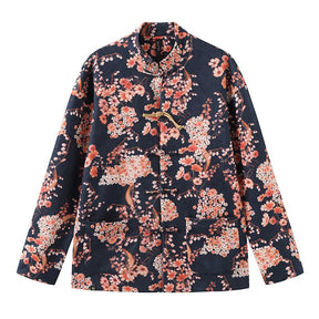 new chinese style men's clothes red tang suit jacket - Jianxi Hanfu