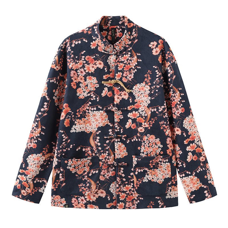 new chinese style men's clothes red tang suit jacket - Jianxi Hanfu