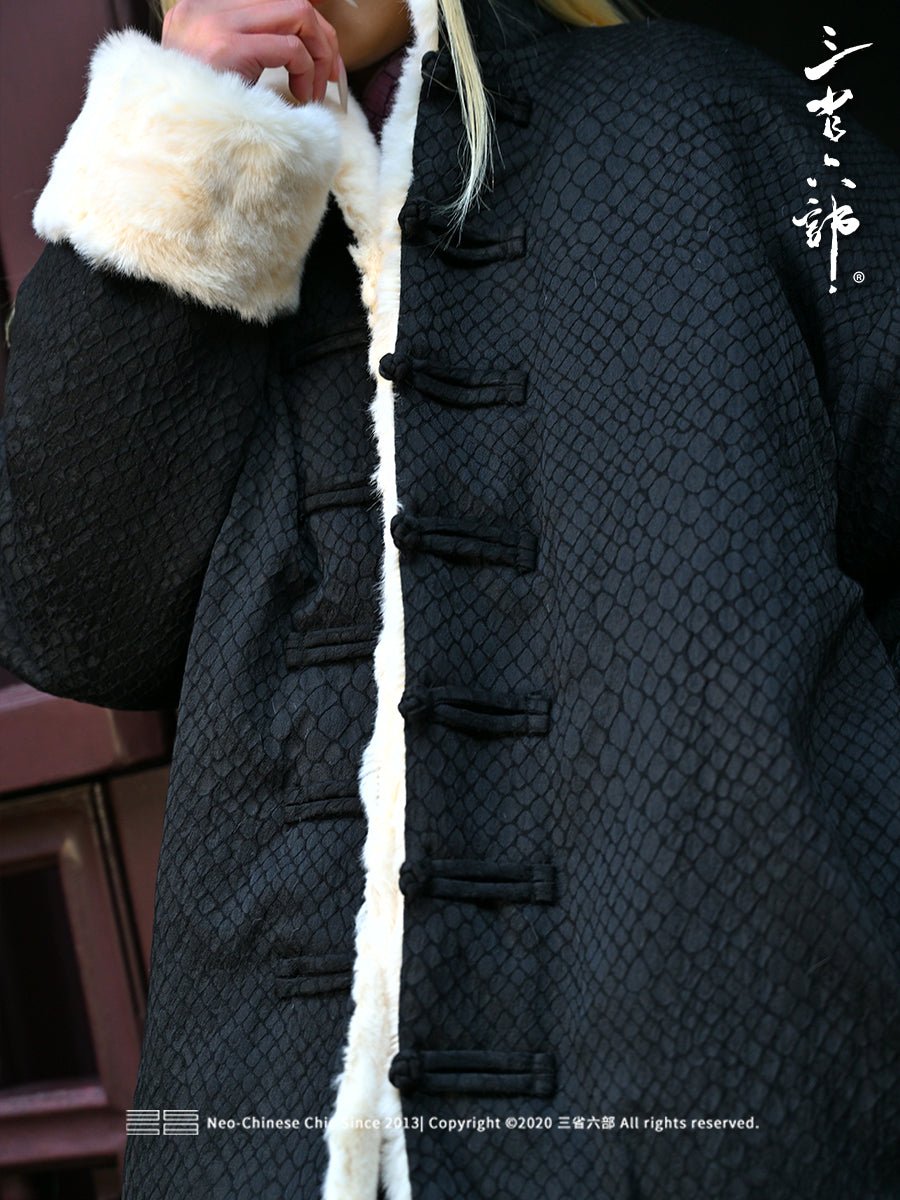 black tang suit jacket women's hanfu unisex clothes - Jianxi Hanfu