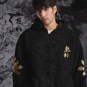 new chinese style black tang suit jacket - Jianxi Hanfu