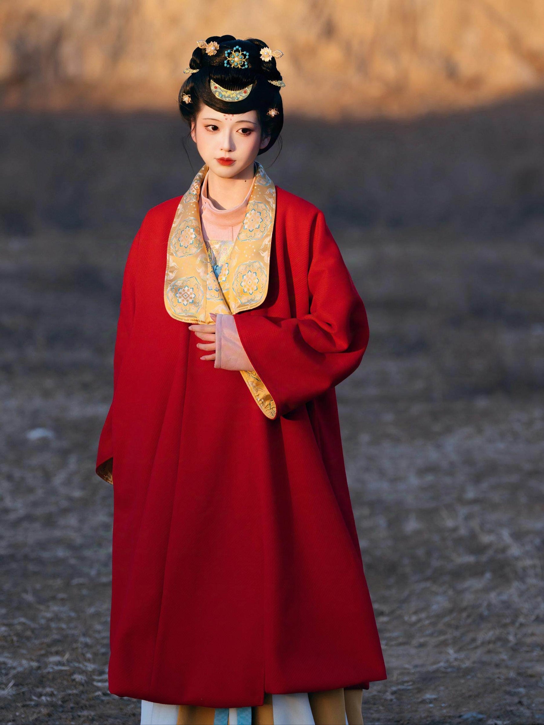 tang dynasty women's plus size spring clothes pink shirt- Jianxi Hanfu