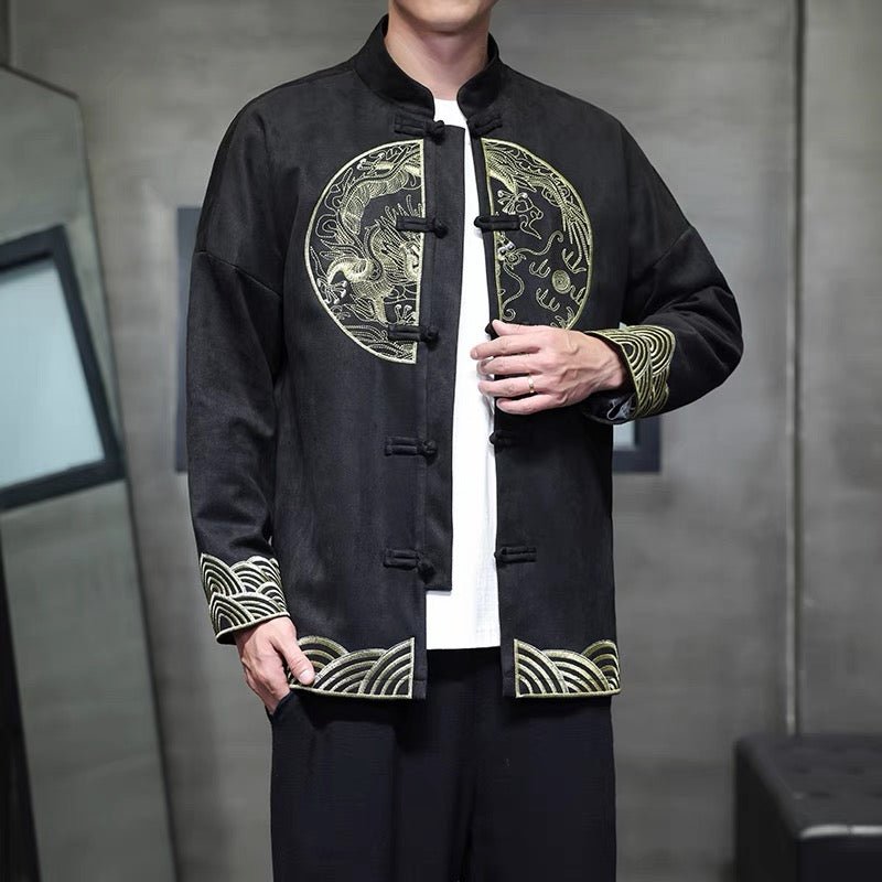 Tangzhuang Jacket With Cloud Patterns - Jianxi Hanfu