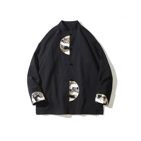Tangzhuang Jacket With Crane - Jianxi Hanfu