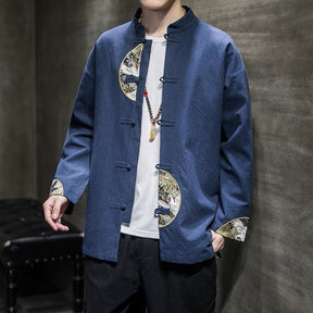 Tangzhuang Jacket With Crane - Jianxi Hanfu