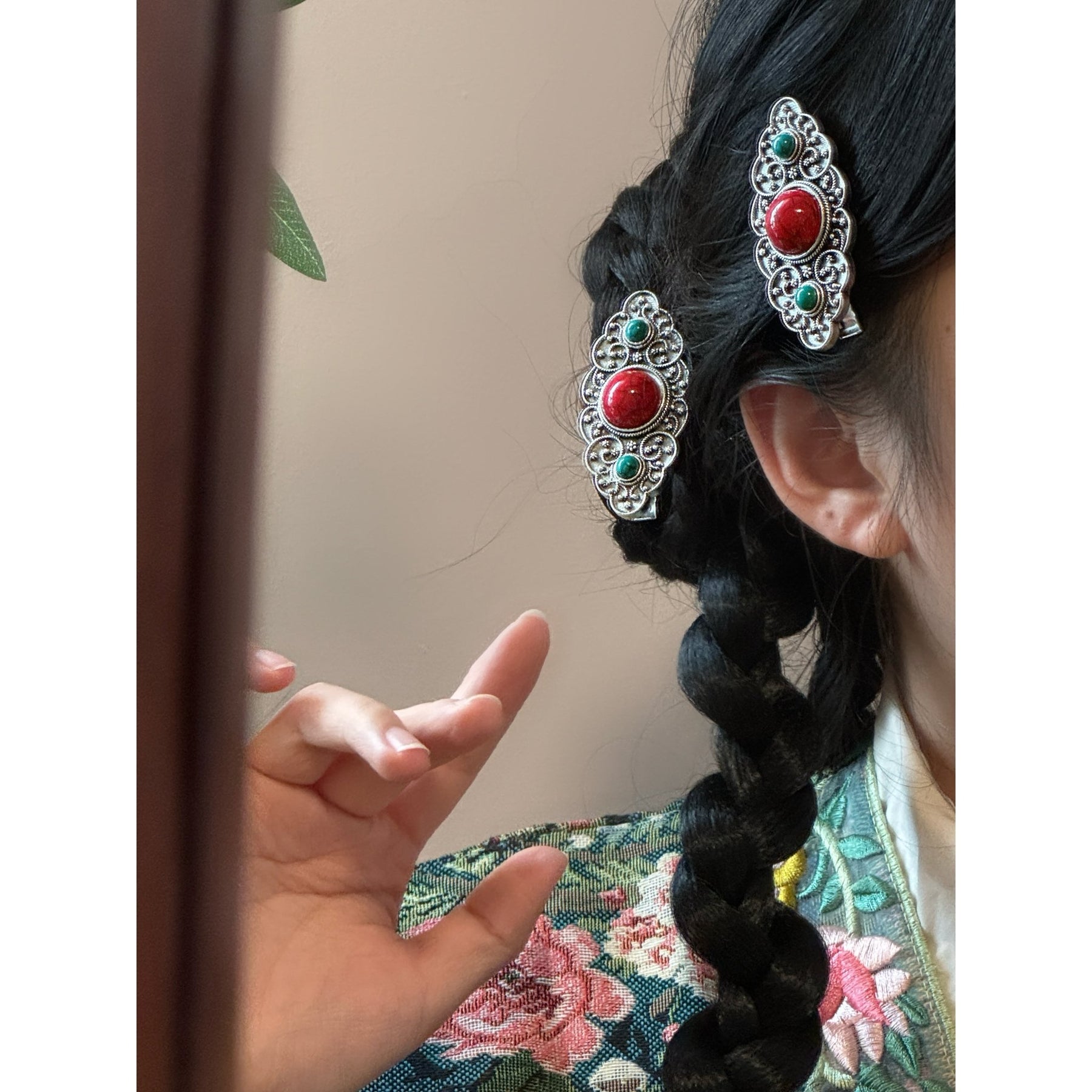 Tibetan - Style Chinese Hair Clip - Jianxi Hanfu