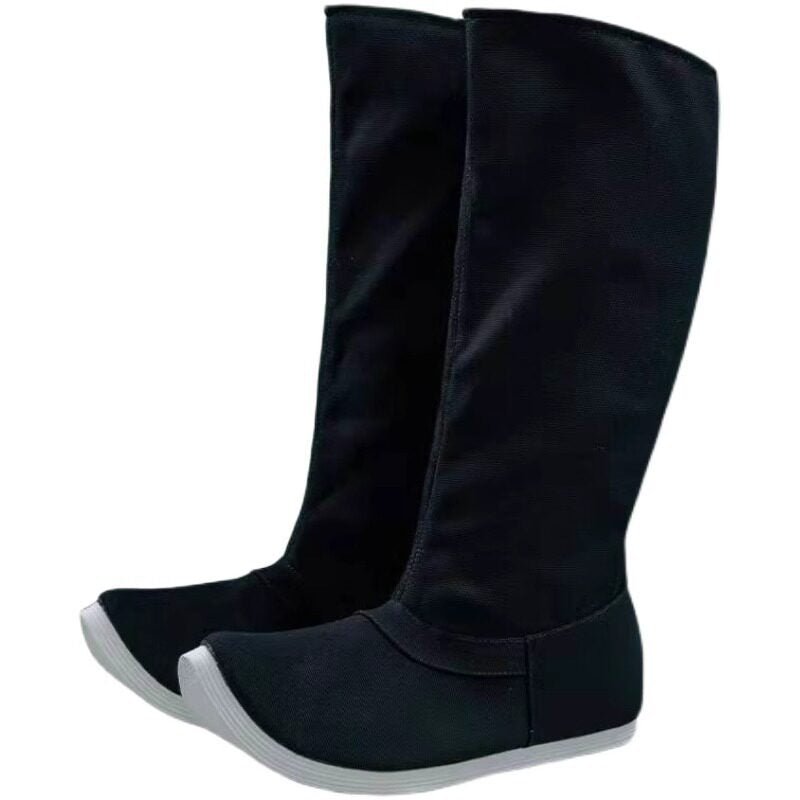 chinese ming dynasty men's hanfu shoes black boots - Jianxi Hanfu