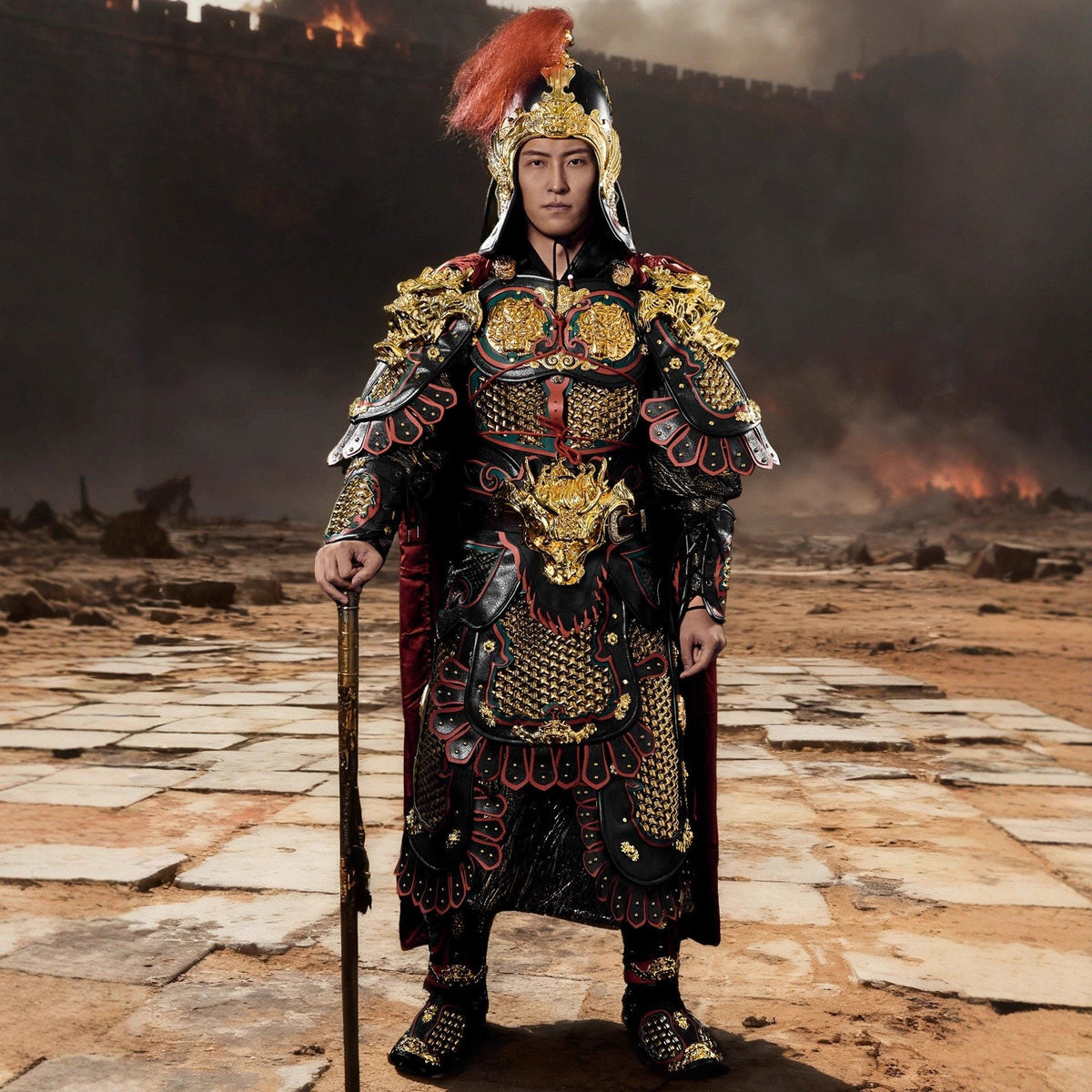 chinese tang dynasty general armor scale- Jianxi Hanfu