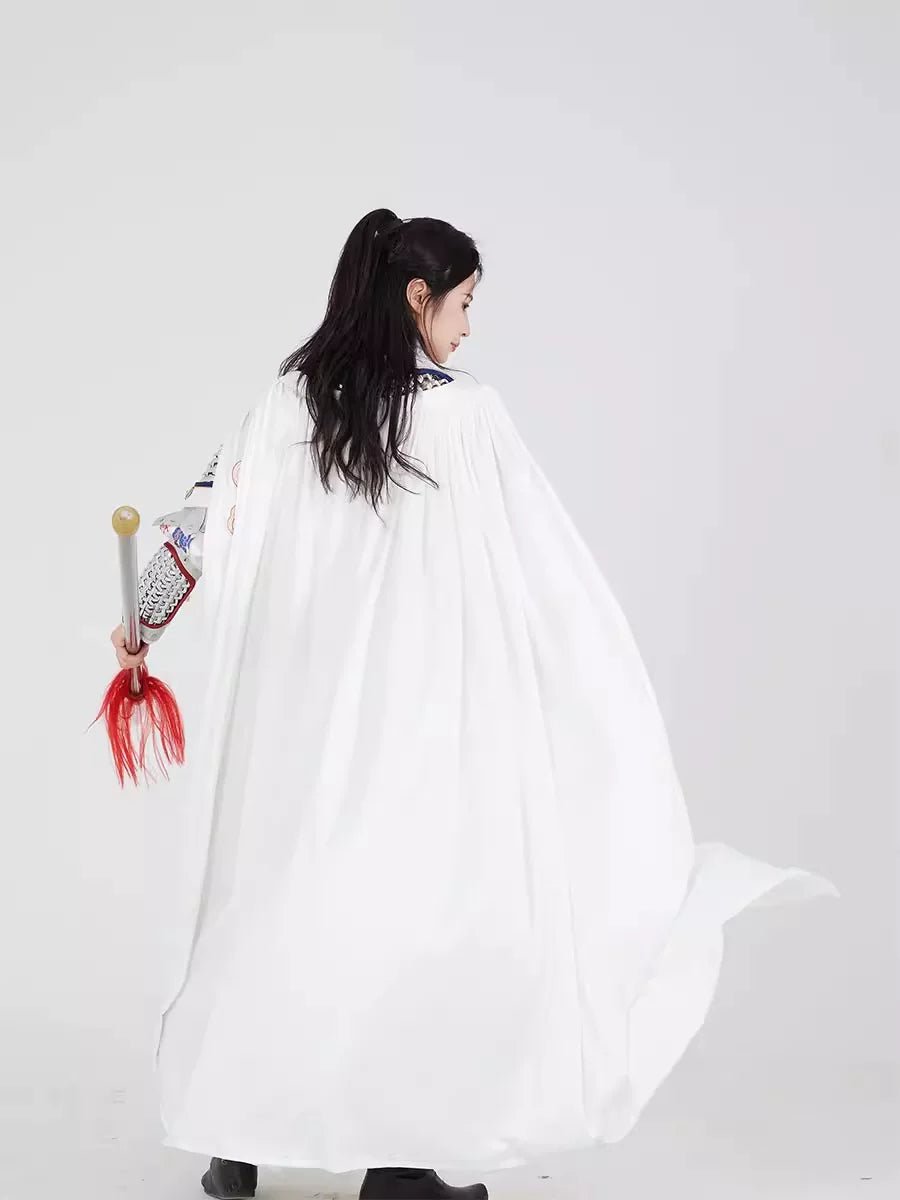 chinese costume tang dynasty hanfu white cloak - Jianxi Hanfu