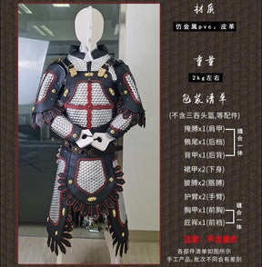 chinese tang dynasty general clothes silver scale armor - Jianxi Hanfu