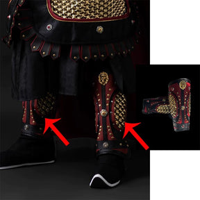 chinese costume men's armor gold jingjia - Jianxi Hanfu