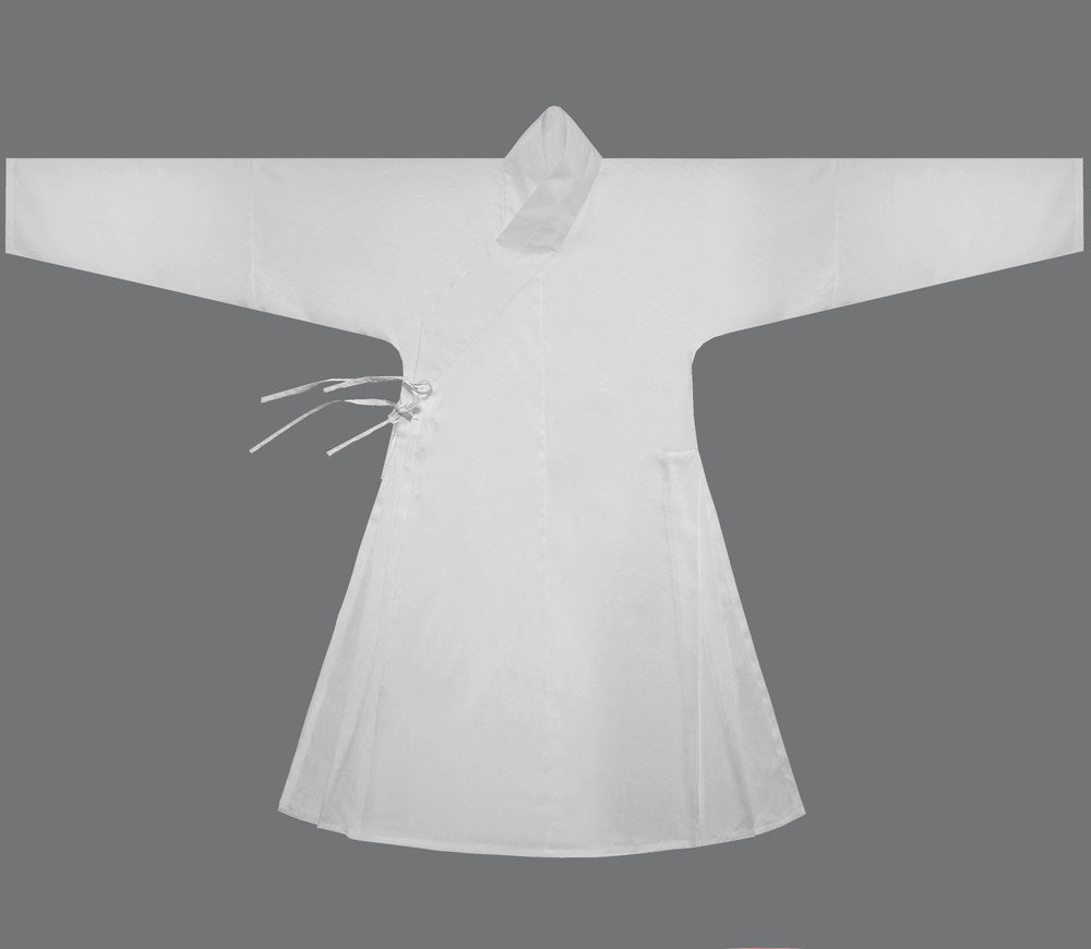 chinese ming dynasty white hanfu inner wear robe - Jianxi Hanfu