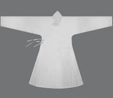 chinese ming dynasty white hanfu inner wear robe - Jianxi Hanfu