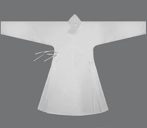 chinese ming dynasty white hanfu inner wear robe - Jianxi Hanfu