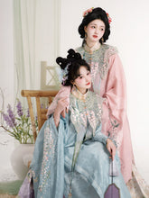 blue hanfu dress mamian skirt-Jianxi Hanfu