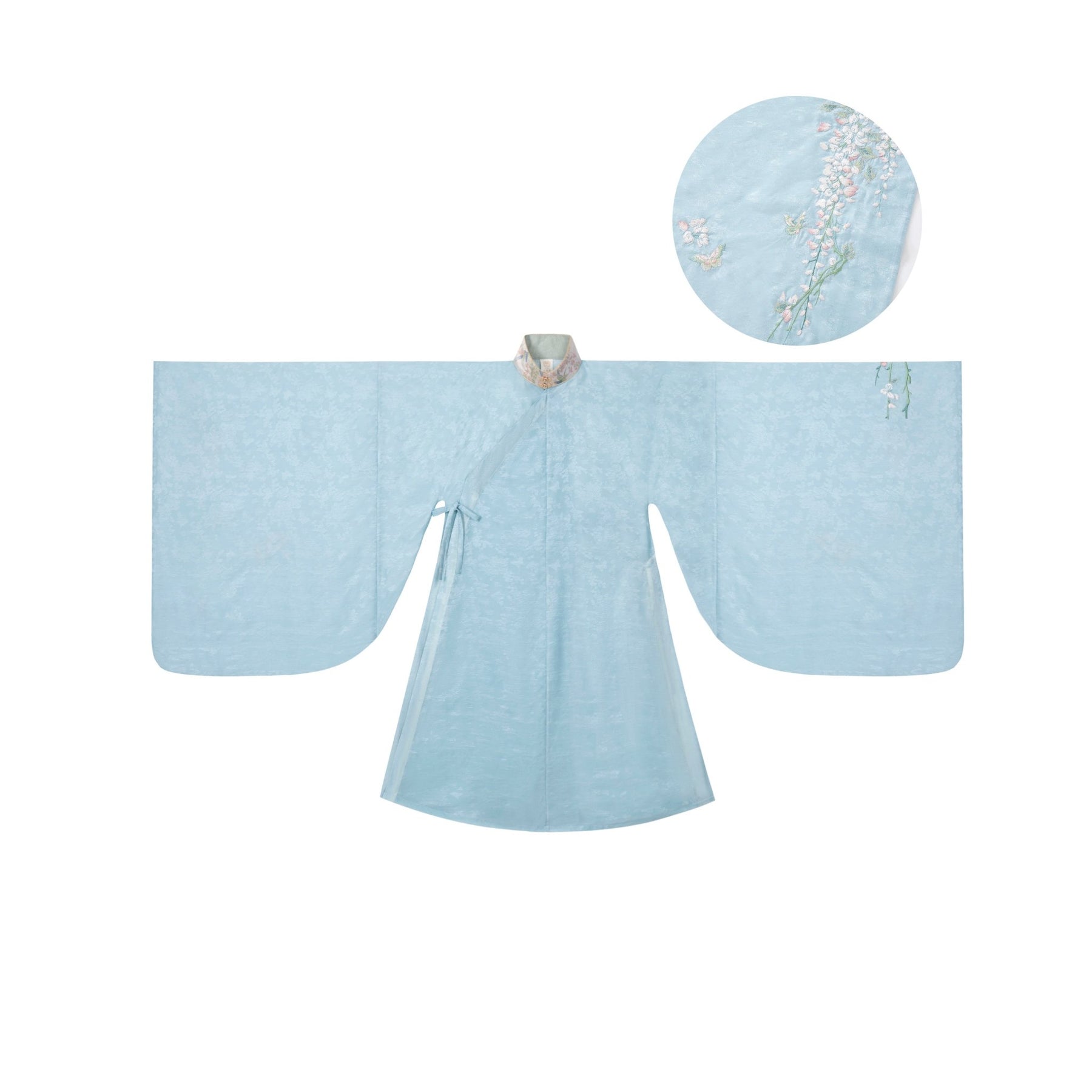 blue hanfu dress girls mamian skirt-Jianxi Hanfu