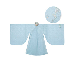 blue hanfu dress girls mamian skirt-Jianxi Hanfu