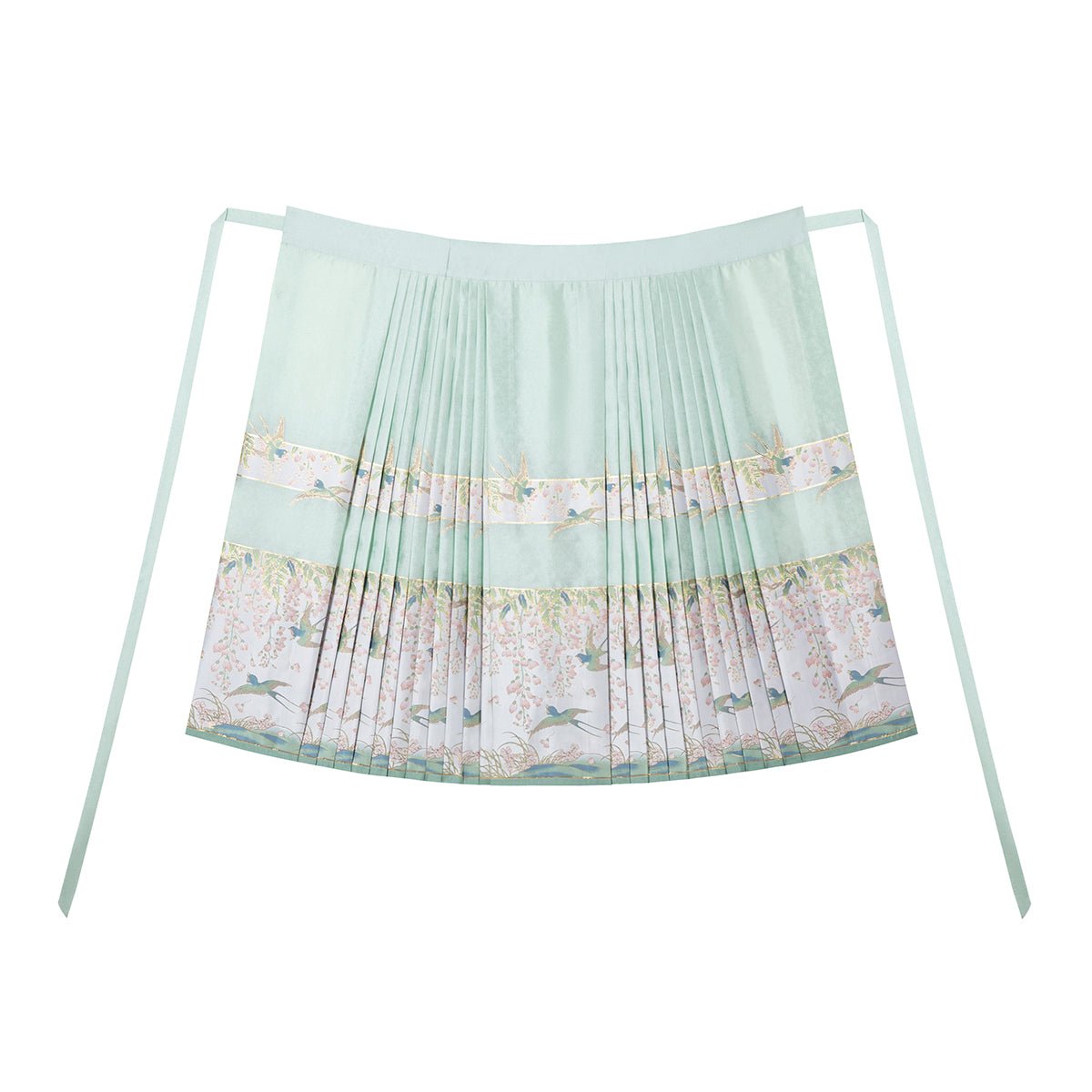 green hanfu dress mamian skirt-Jianxi Hanfu