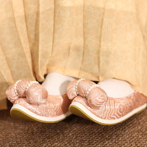 ming dynasty hanfu shoes women's pink shoes-Jianxi Hanfu