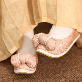 women's hanfu shoes pink shoes-Jianxi Hanfu