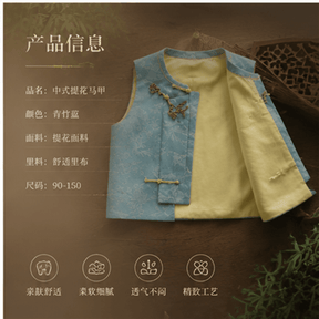 new chinese style blue majia jacket - Jianxi Hanfu