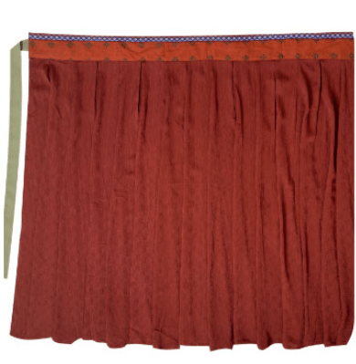 wei jin dynasty red panel skirt qiyao ruqun dress - Jianxi Hanfu