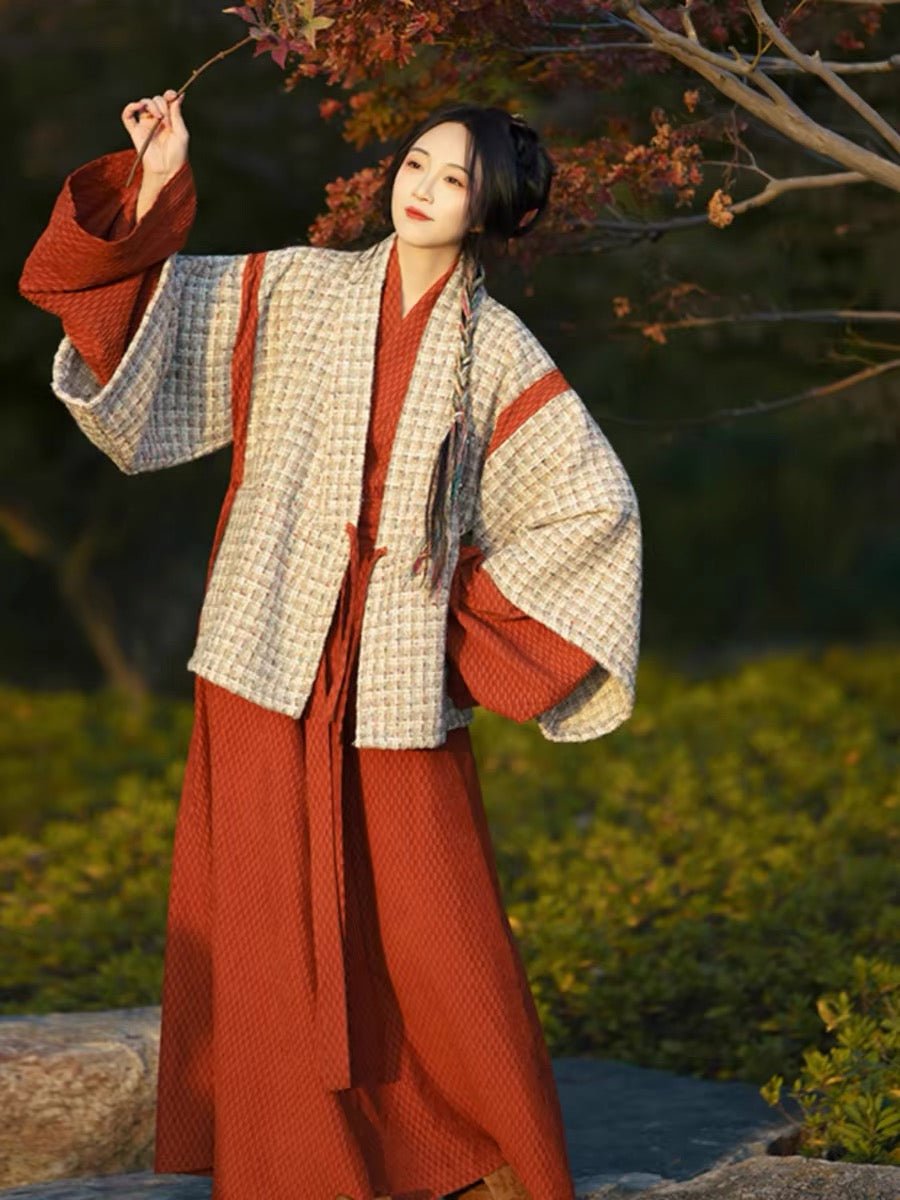 wei jin dynasty women's hanfu ruqun poqun girls' dress-Jianxi Hanfu
