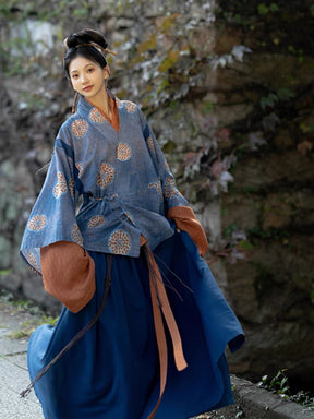 wei jin dynasty women's hanfu ruqun bapoqun girls' dress-Jianxi Hanfu