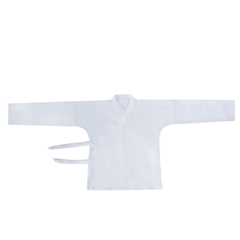 chinese ming dynasty hanfu white cross collar shirt - Jianxi Hanfu