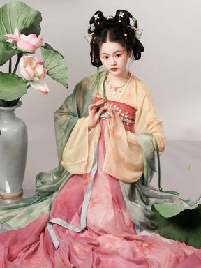 qixiong ruqun tang dynasty summer dress-Jianxi Hanfu