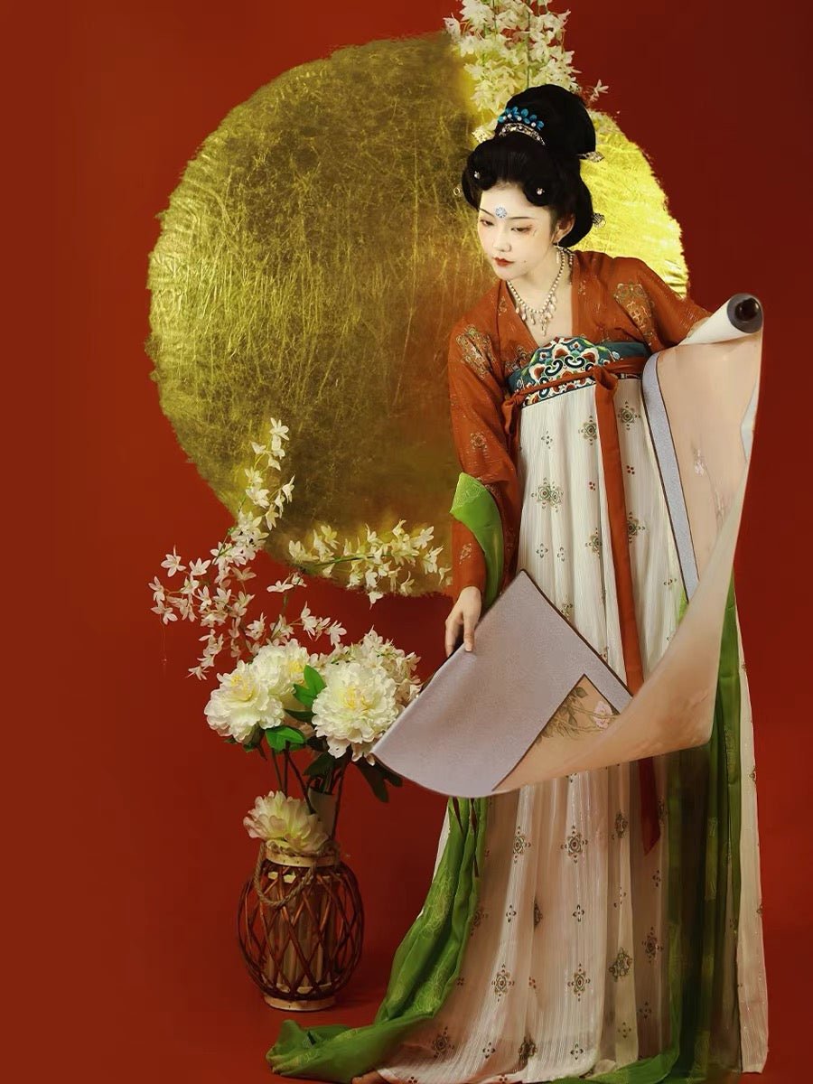 red qixiong ruqun summer dress-Jianxi Hanfu