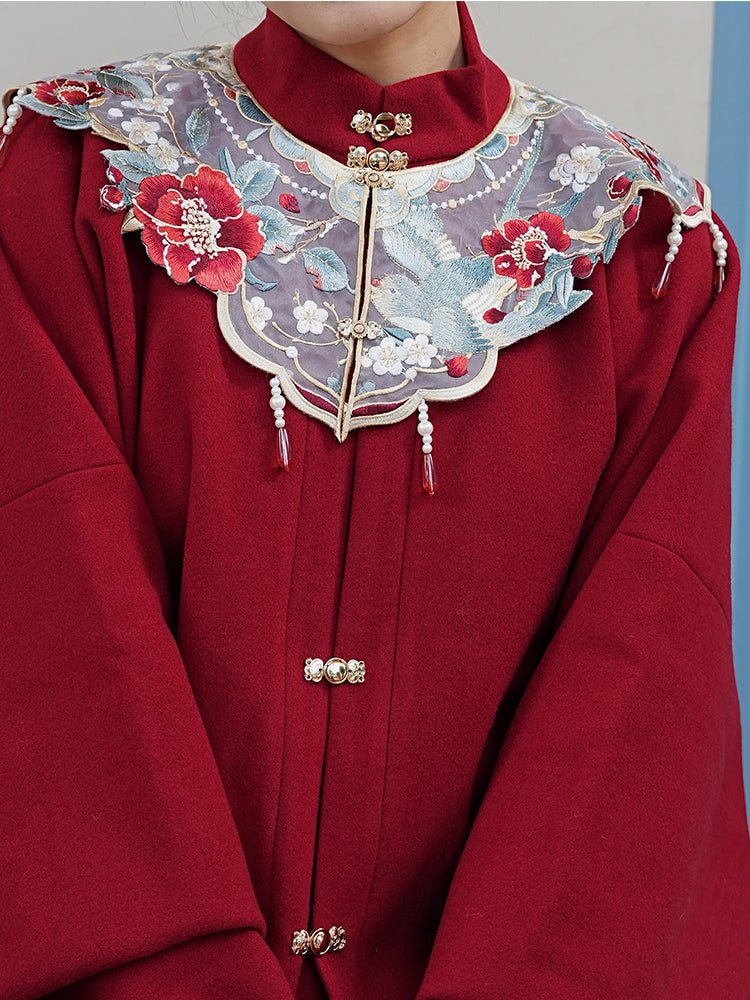 mamian skirt yunjian white cloud collar - Jianxi Hanfu