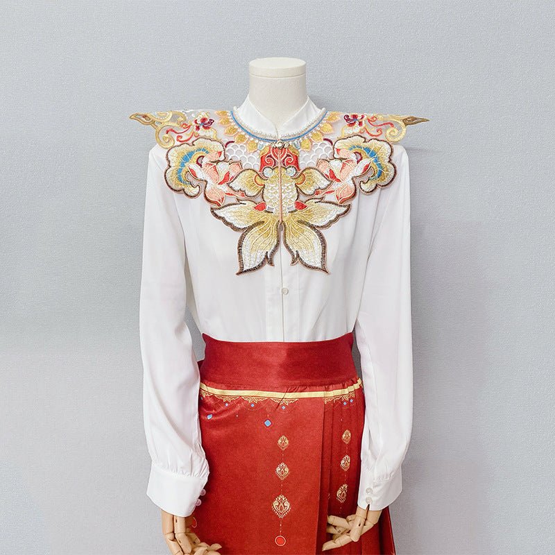 red cloud collar yunjian  - Jianxi Hanfu