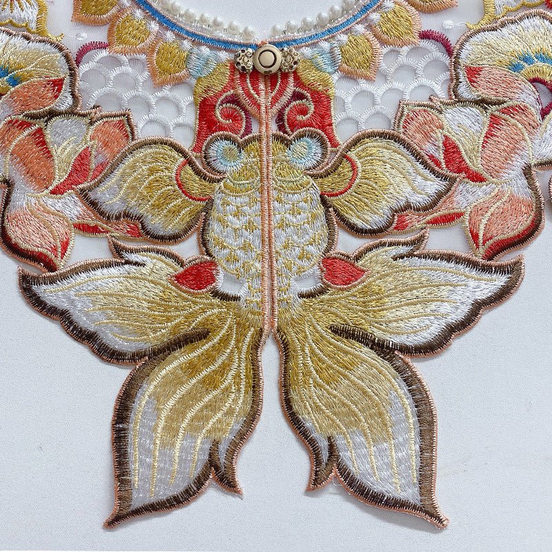 yellow yunjian  cloud collar - Jianxi Hanfu