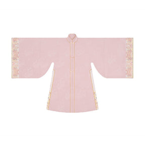 ming dynasty women's clothes pink dashan shirt - Jianxi Hanfu