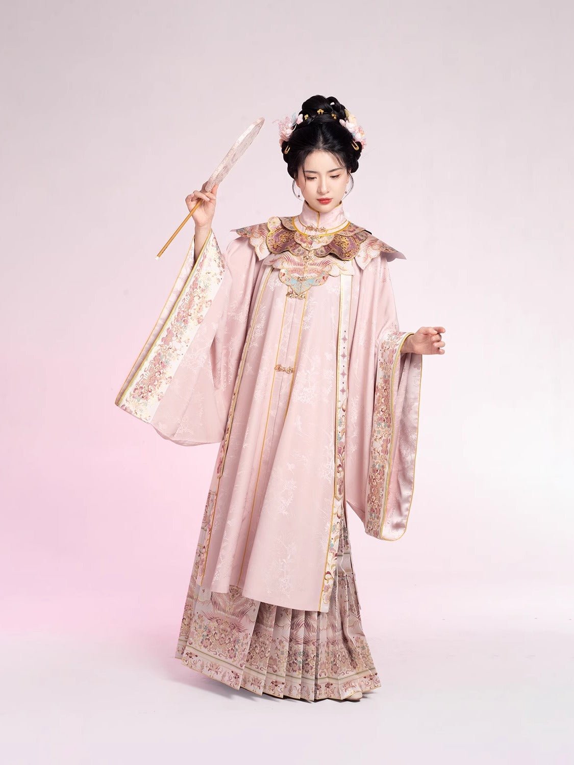 women's hanfu mamainqun yunjian pink cloud collar - Jianxi Hanfu