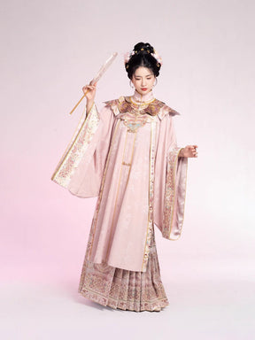 women's hanfu mamainqun yunjian pink cloud collar - Jianxi Hanfu