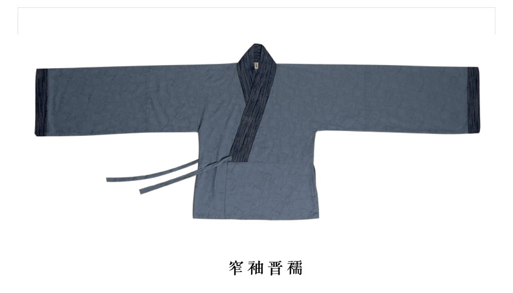 northern wei dynasty grey cross collar ru shirt - Jianxi Hanfu