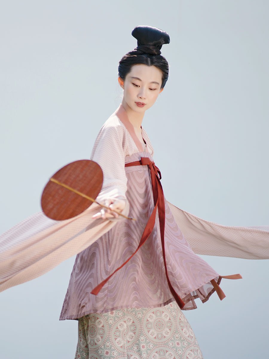 purple ruqun dress northern wei dynasty women's hanfu - Jianxi Hanfu