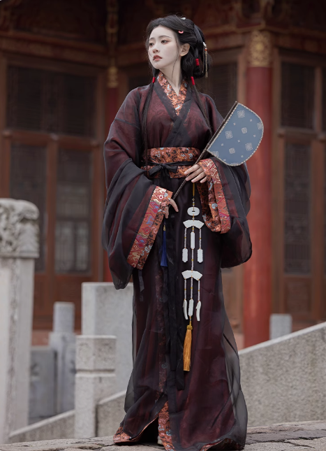 warring state period women hanfu Chinese robes-Jianxi hanfu