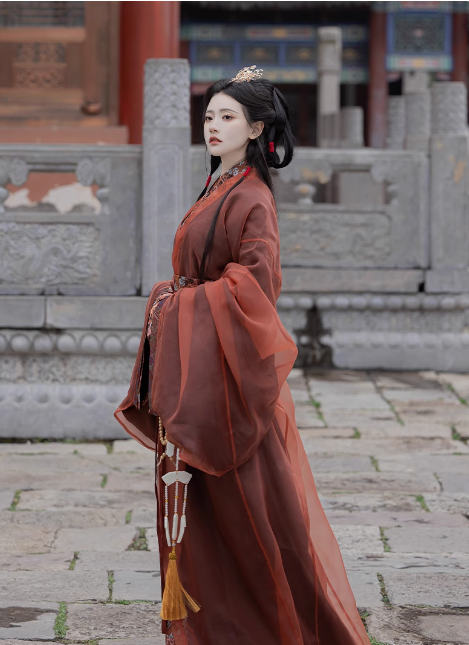 warring state period women hanfu Chinese robes-Jianxi hanfu