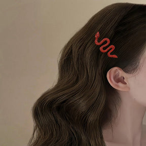 Zodiac Snake Bangs Hair Clip - Jianxi Hanfu