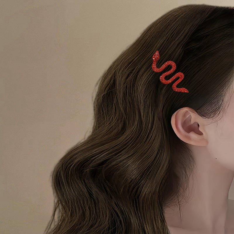 Zodiac Snake Bangs Hair Clip - Jianxi Hanfu